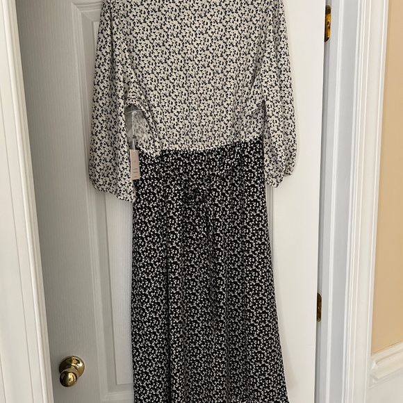 LC Lauren Conrad | V-Neck Button Front Crepe Midi Dress | Size: Petite XXL | NWT - Picture 8 of 8